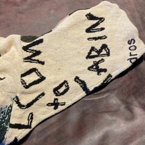 Vintage Rework Cabin Outdoor Hiking Tapestry Blanket Hooded Sweatshirt - Picture 9 of 10